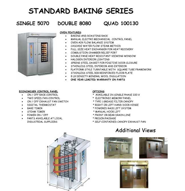 Rack Oven Specifications